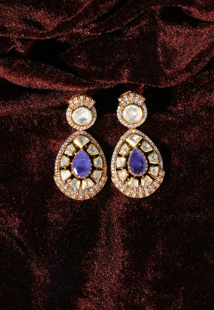 Purple Long Earrings for Women