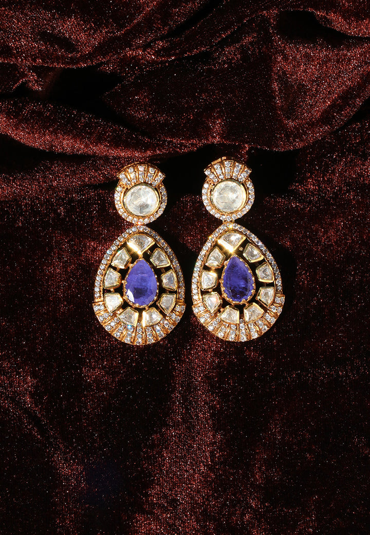 Purple Long Earrings for Women