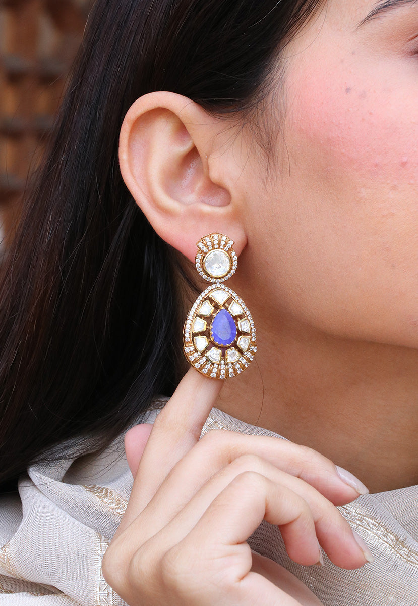 Purple Long Earrings for Women