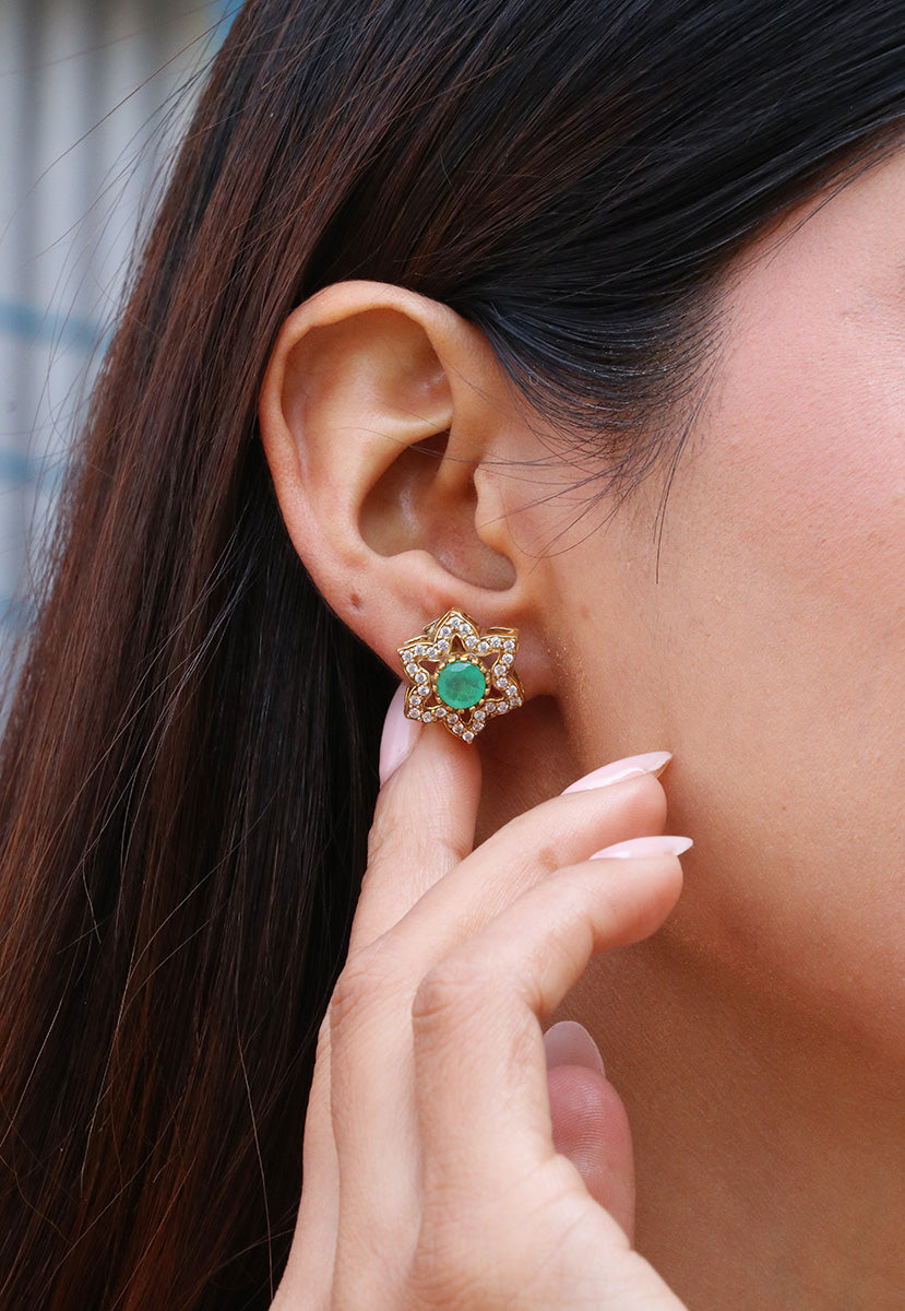 Star Sterling silver studs