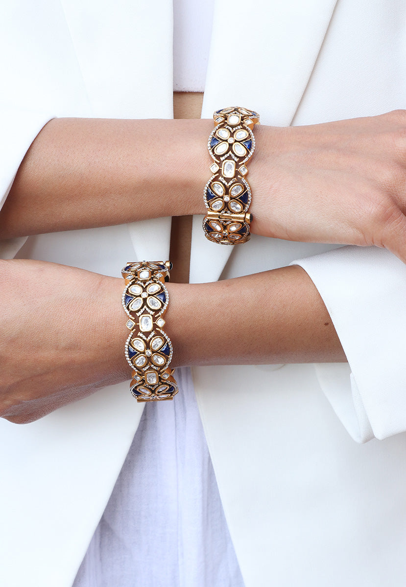 Phool Blue Stone Bangle (1 pc)