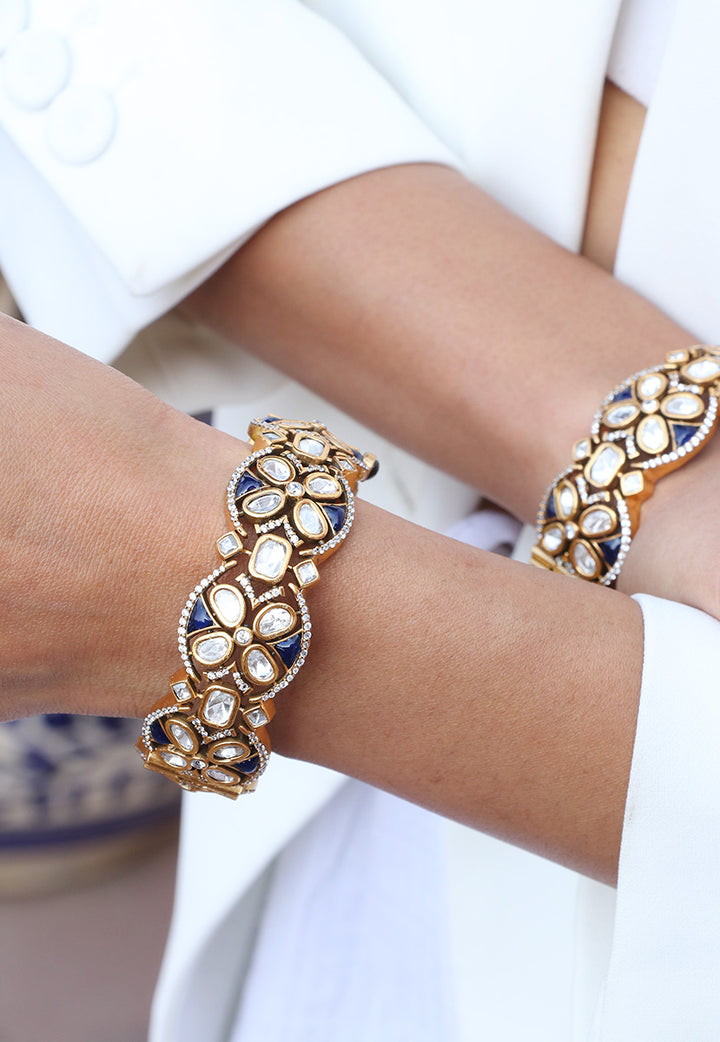 Phool Blue Stone Bangle (1 pc)