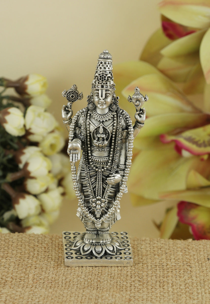 Silver Venkateshwara Balaji Murti for Mandir & gifting