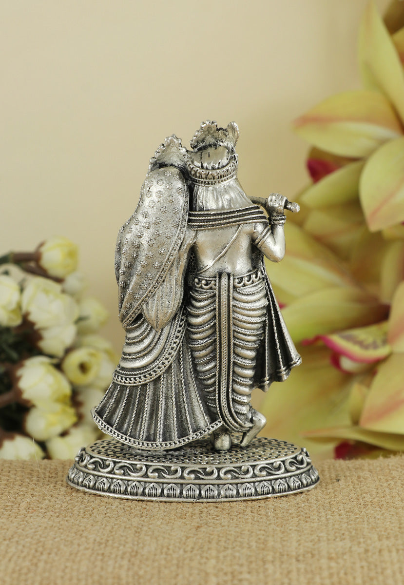 Silver Radha Krishna Murti for Mandir & gifting