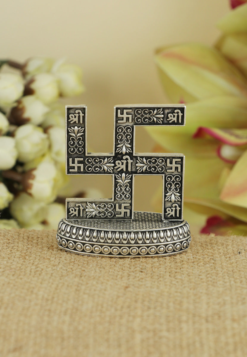 Silver Swastik for Mandir & gifting