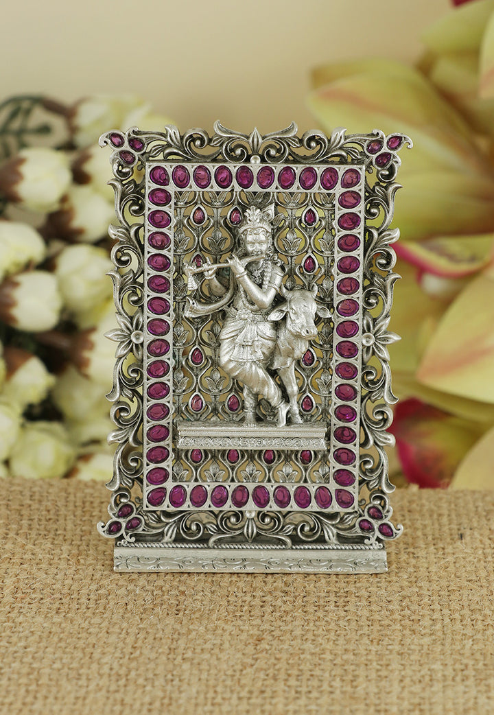 Silver Krishna Idol for Mandir & gifting 