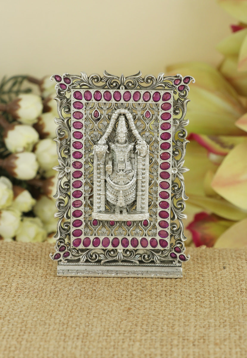 Silver Tirupati Balaji Idol for Mandir & gifting
