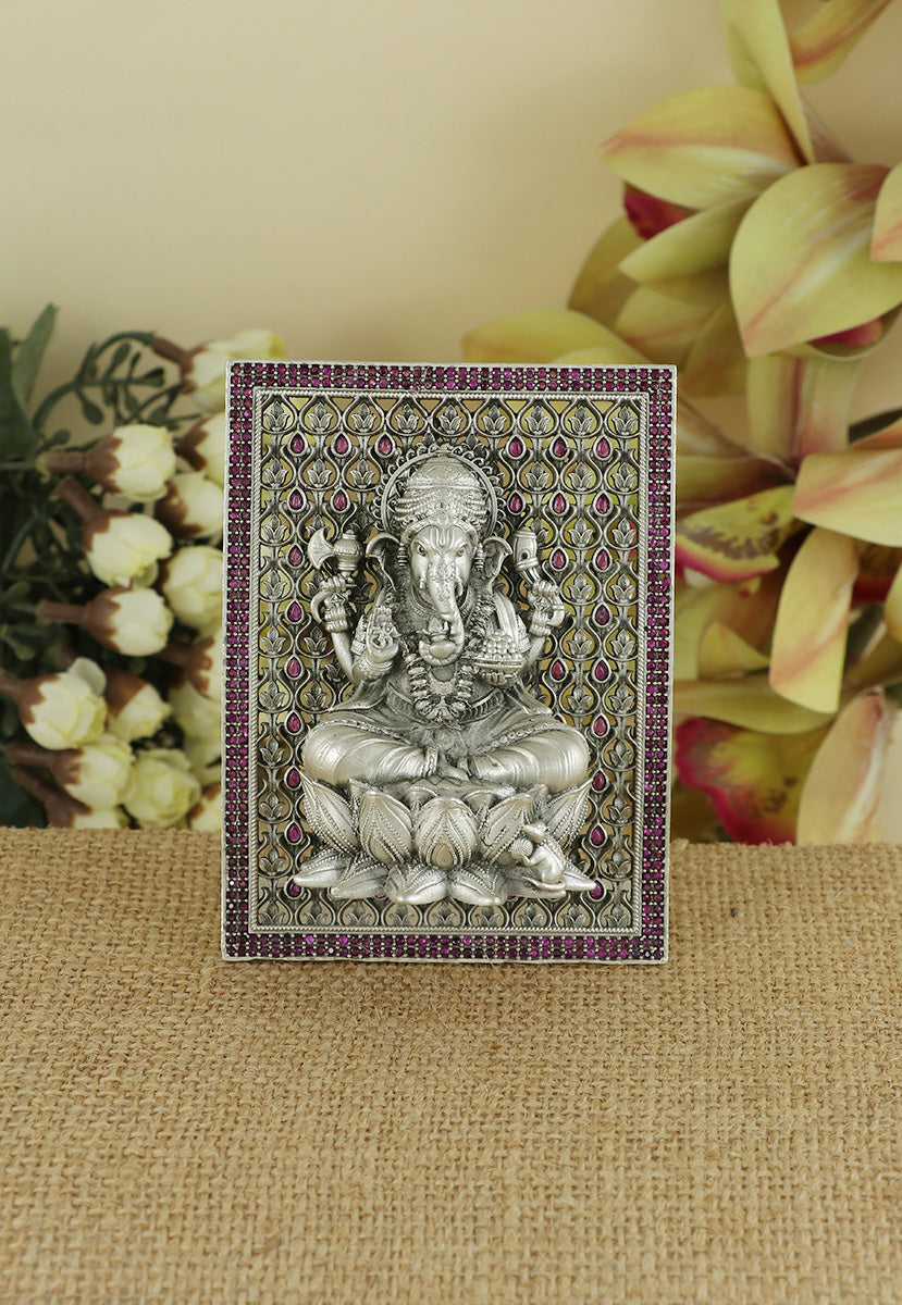 Silver Ganesha Idol for Mandir & gifting