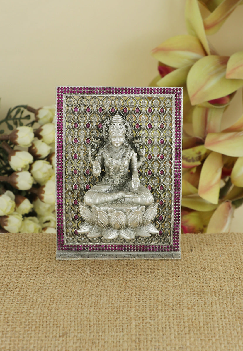 Silver Lakshmi Idol for Mandir & gifting