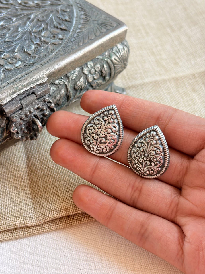 Silver Seeds Tribal Studs