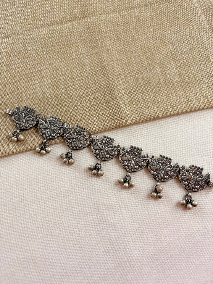 Silver Antique Pear-Shape Choker