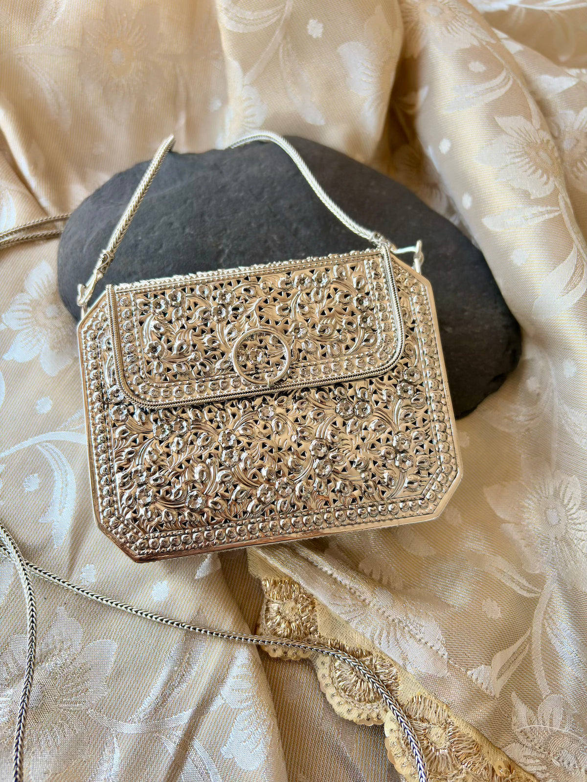 Chic Silver Mini Purse