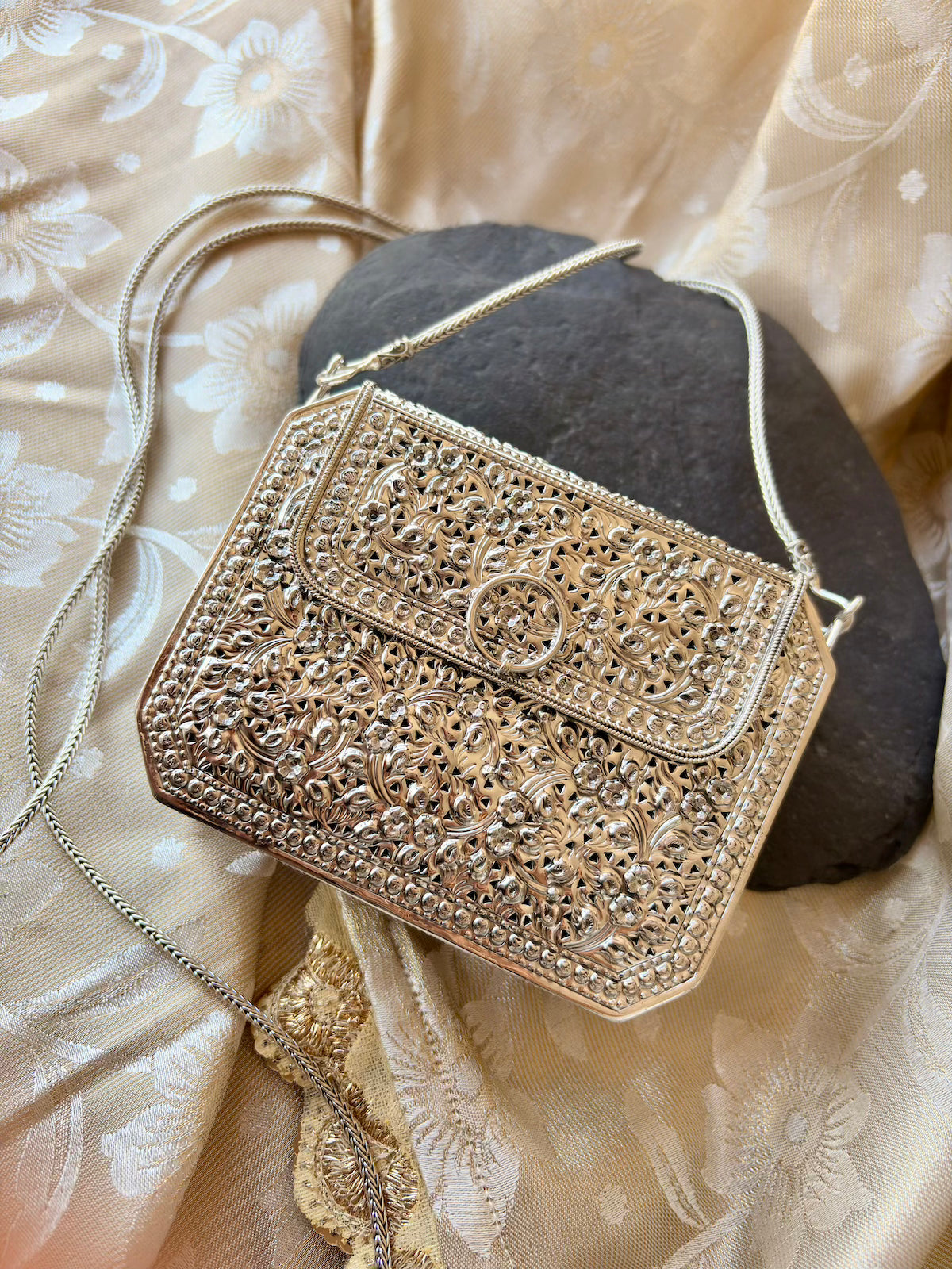 Chic Silver Mini Purse