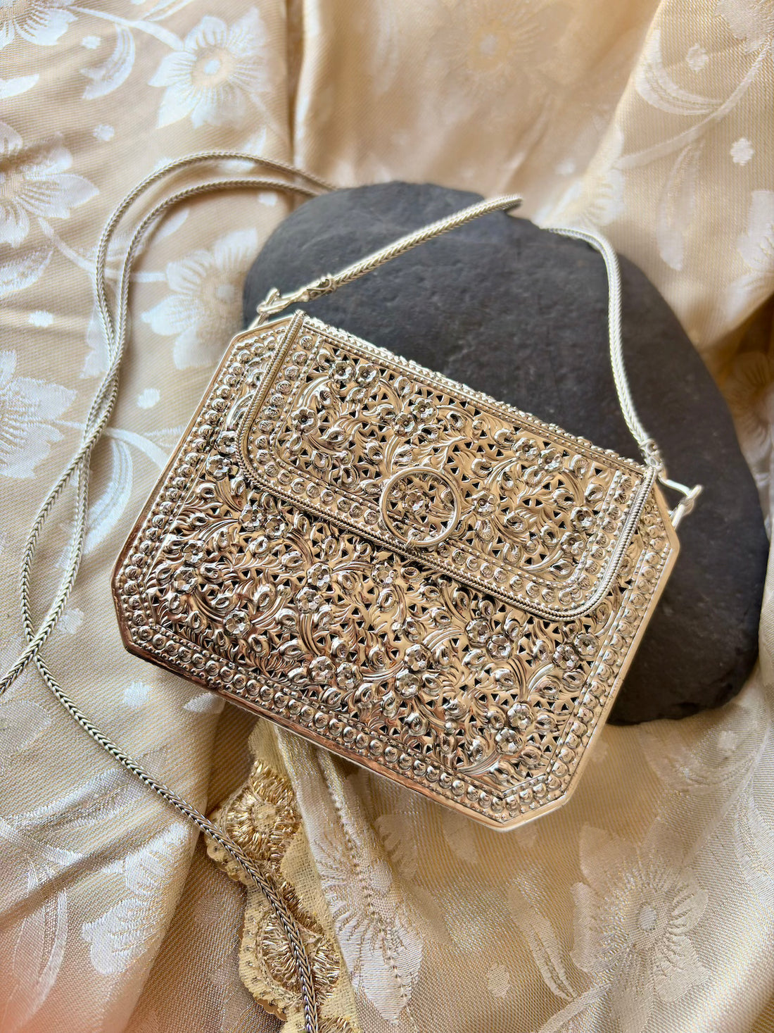 Chic Silver Mini Purse