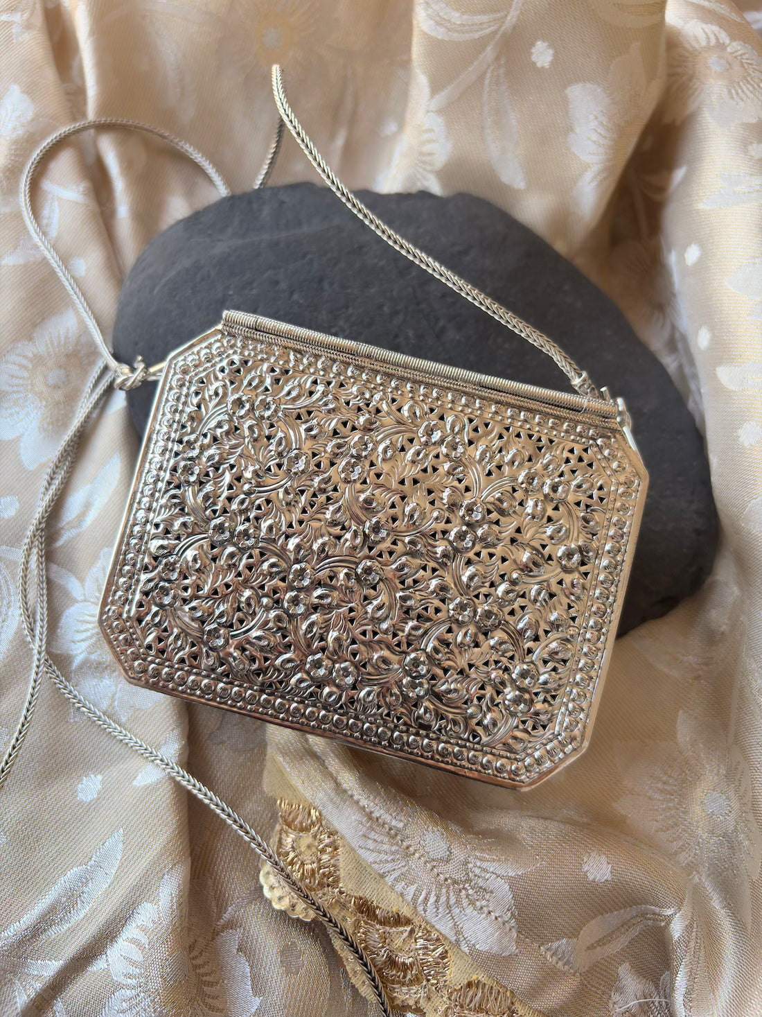 Chic Silver Mini Purse