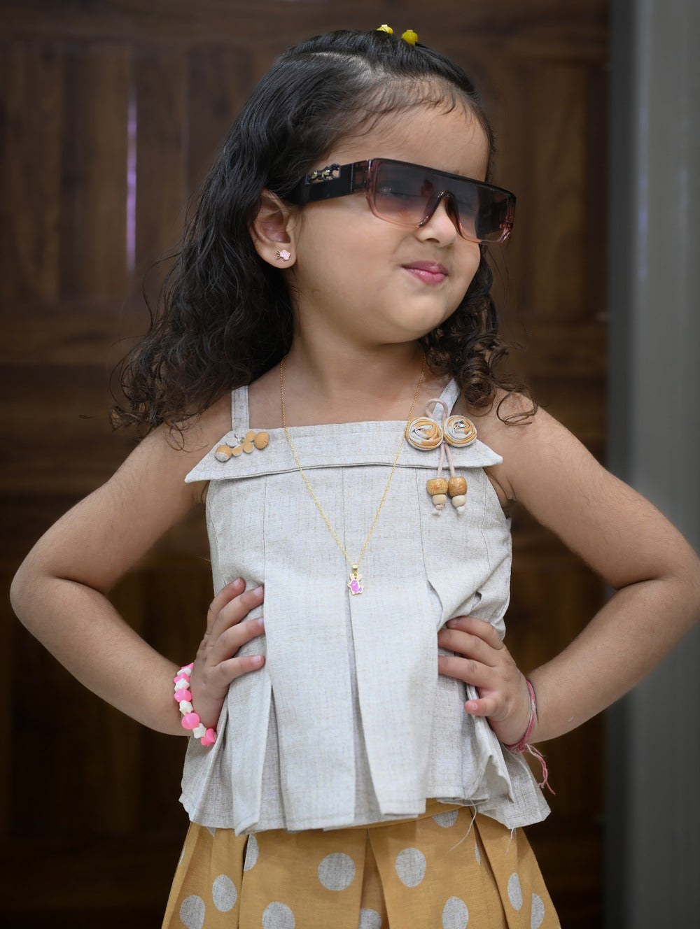 Silver Rabbit Shaped Pendant and Earrings for Kids