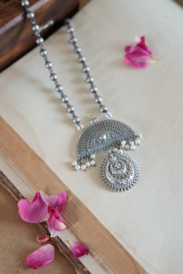 Oxidised Silver Pendant
