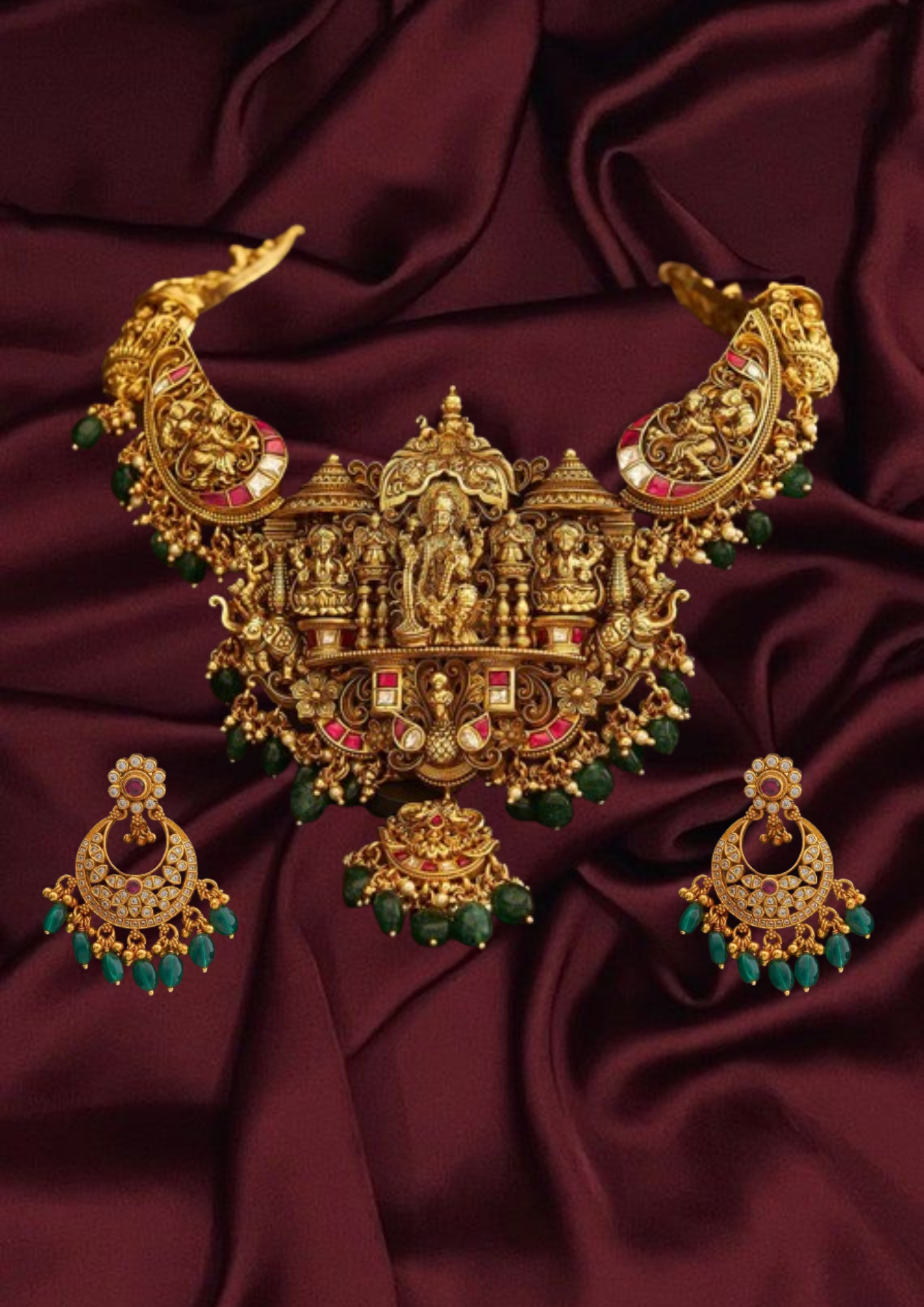 Silver Temple Necklace