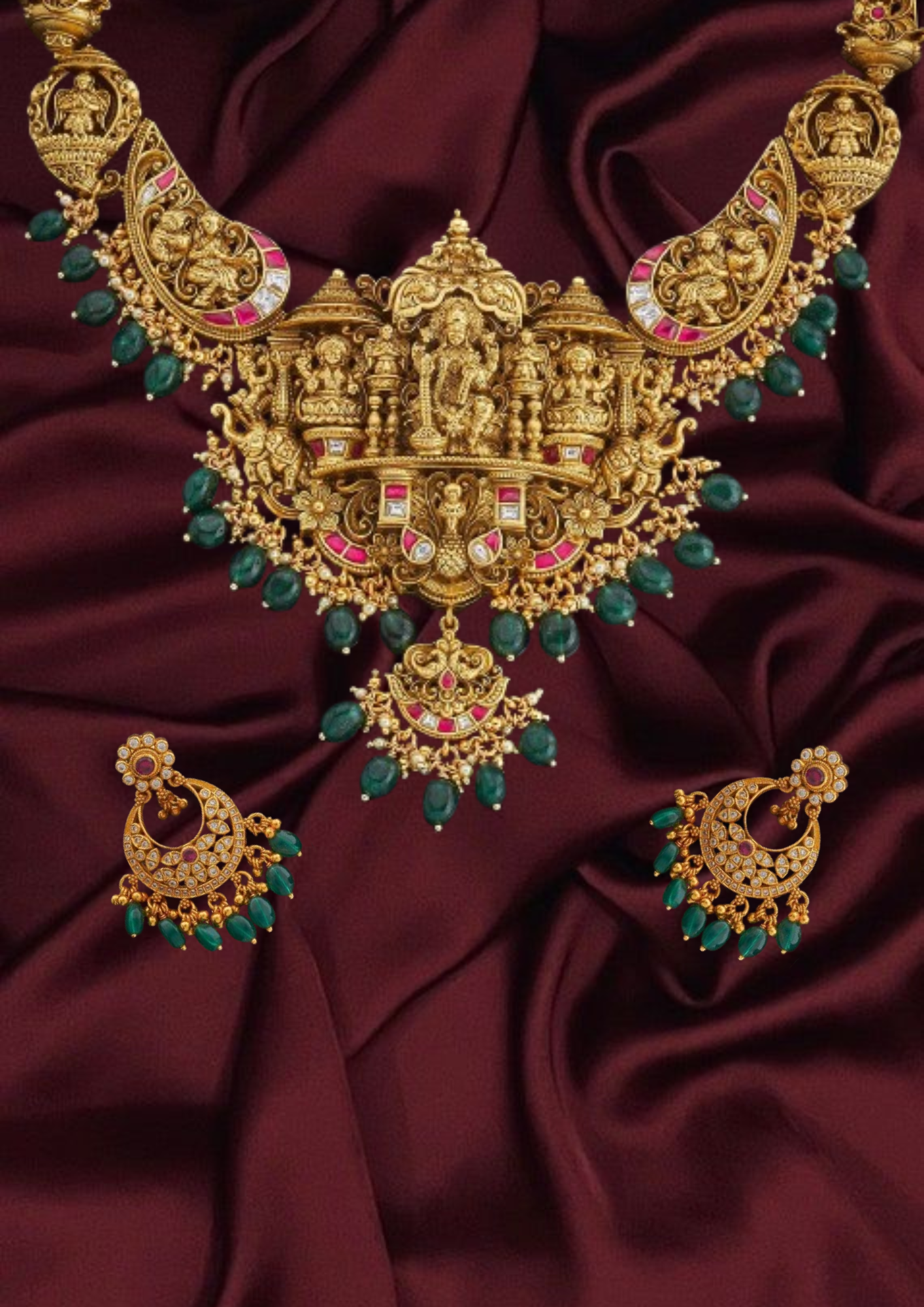 Silver Temple Necklace