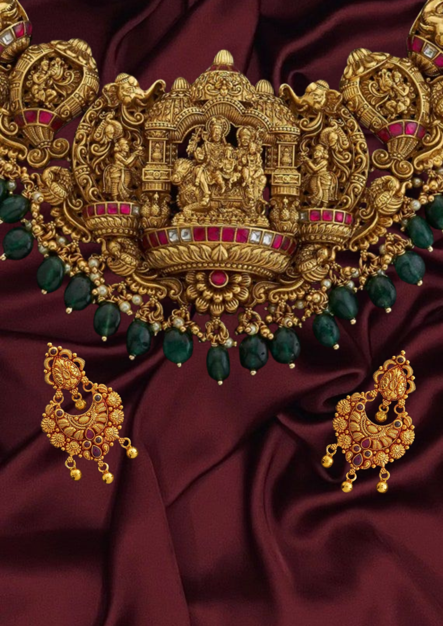 Silver Temple Necklace