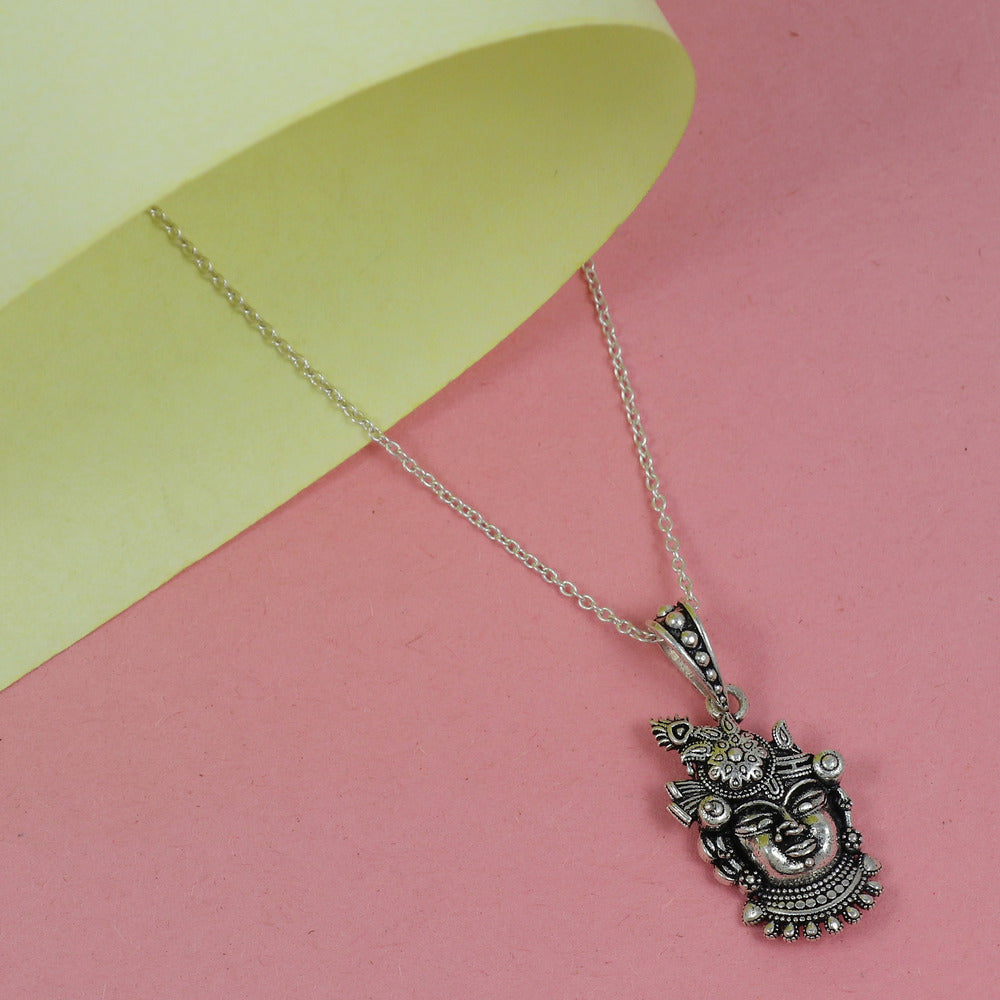 Srinath ji face Silver pendant