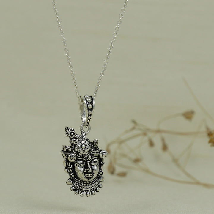 Srinath ji face Silver pendant