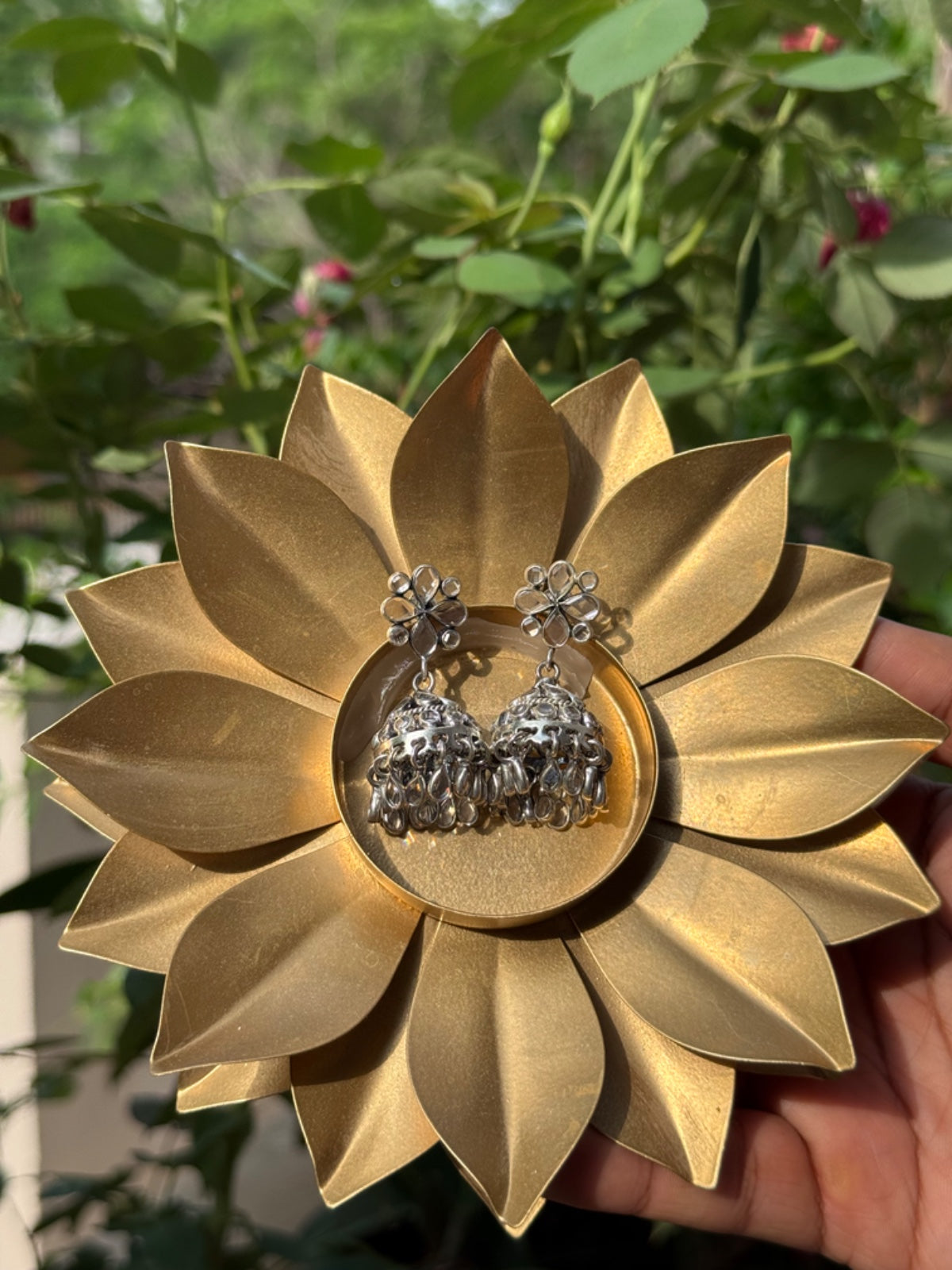 Silver Mirror Earrings