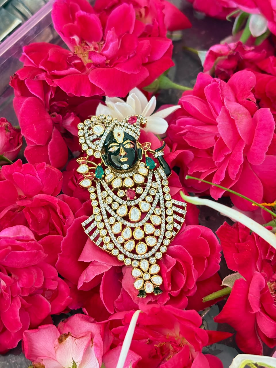 Silver Maharaj Shrinath Ji Pendant