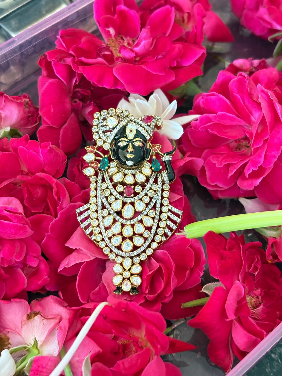 Silver Maharaj Shrinath Ji Pendant