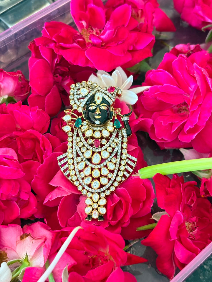 Silver Maharaj Shrinath Ji Pendant