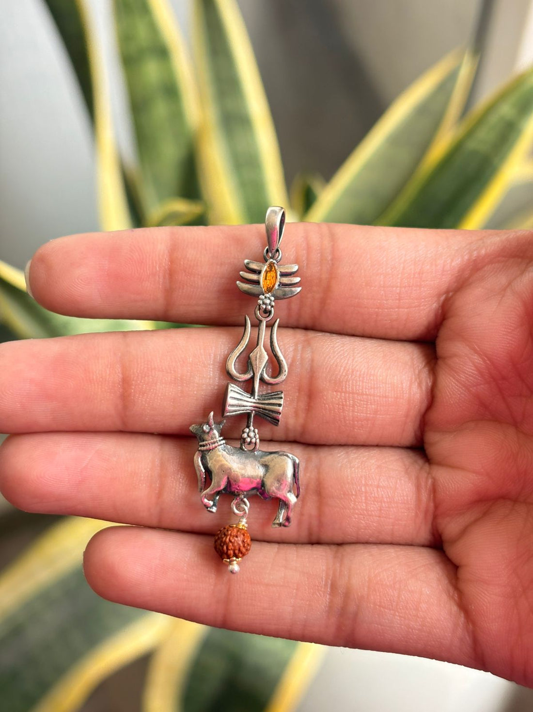 Varanasi Shiva Pure Silver Pendant