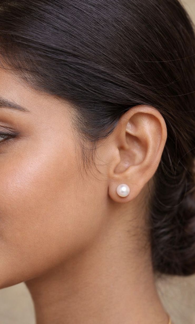 Silver Pearl Earrings