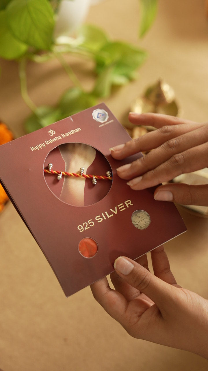 silver ghungroo rakhi