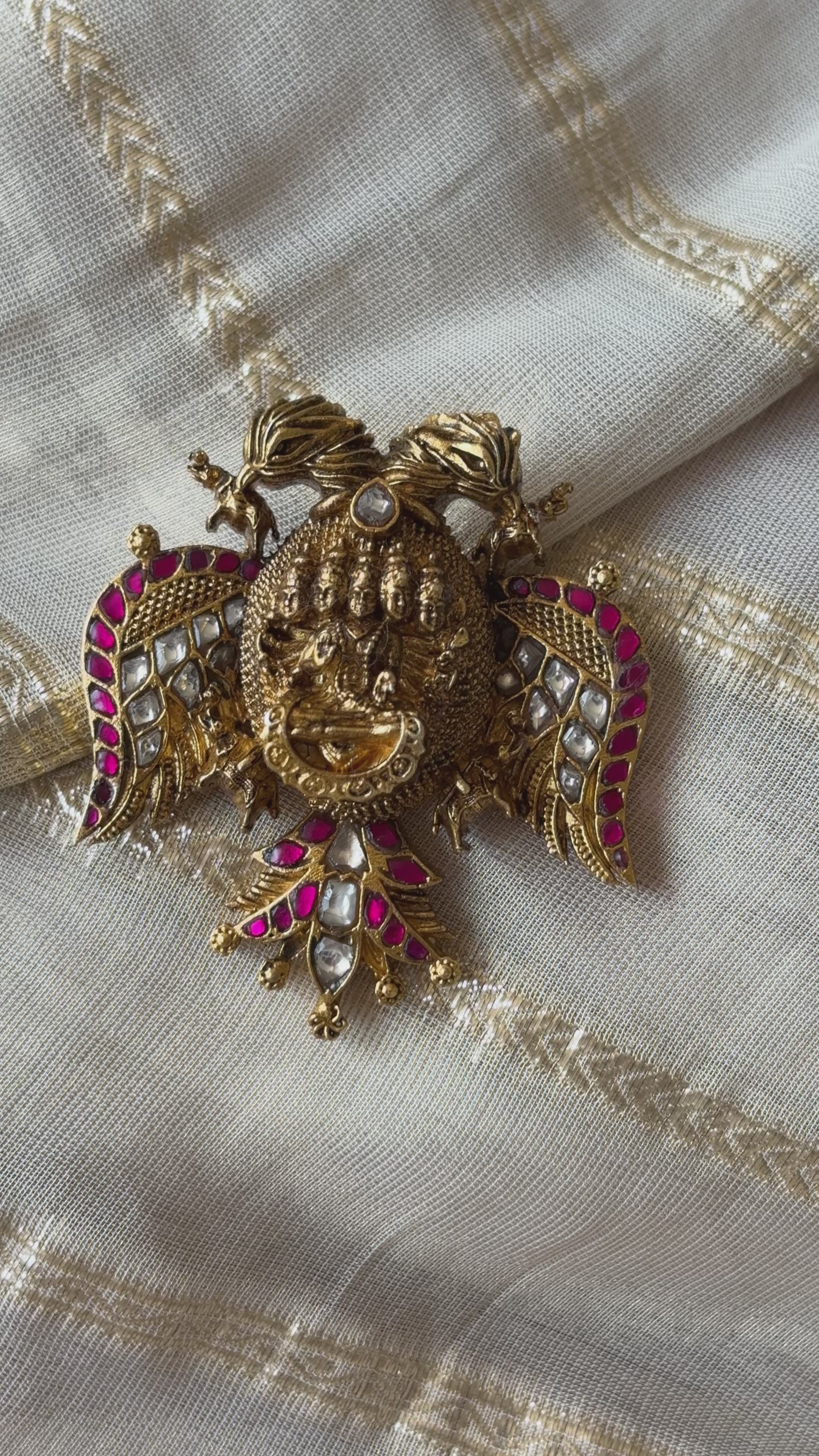 Exclusive Garuda Kundan Nagas Pendant