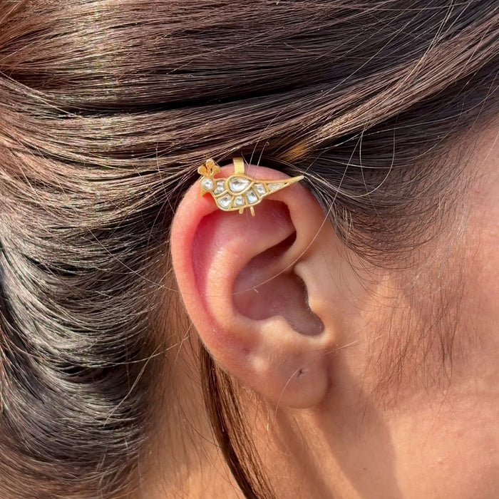 Chidiya Gold Finish Ear-Cuff