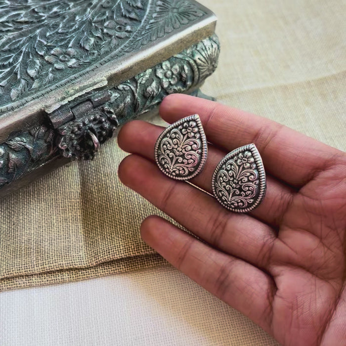 Silver Seeds Tribal Studs
