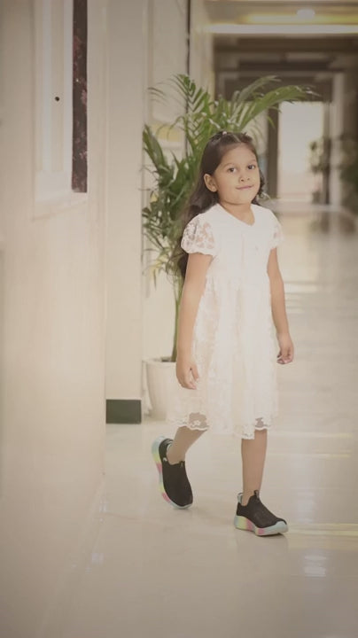 Silver Butterfly Shaped Pendant and Earrings for Kids