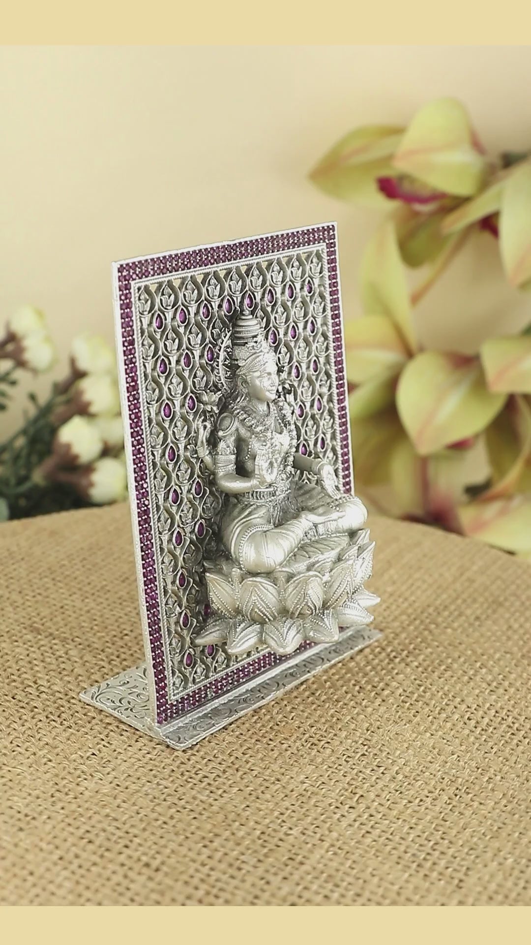 Silver Lakshmi Idol for Mandir & gifting
