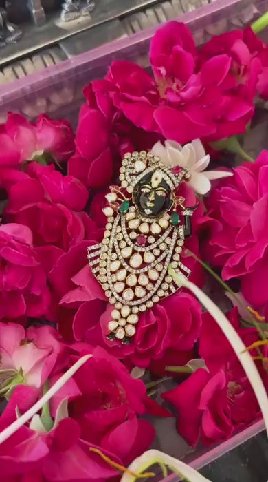 Silver Maharaj Shrinath Ji Pendant
