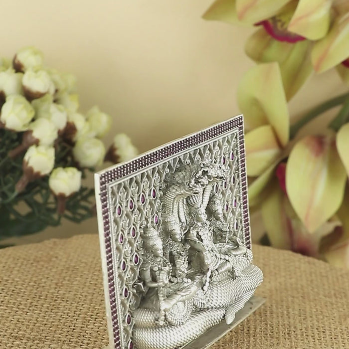 Silver Vishnu & Lakshmi Idol for Mandir & gifting