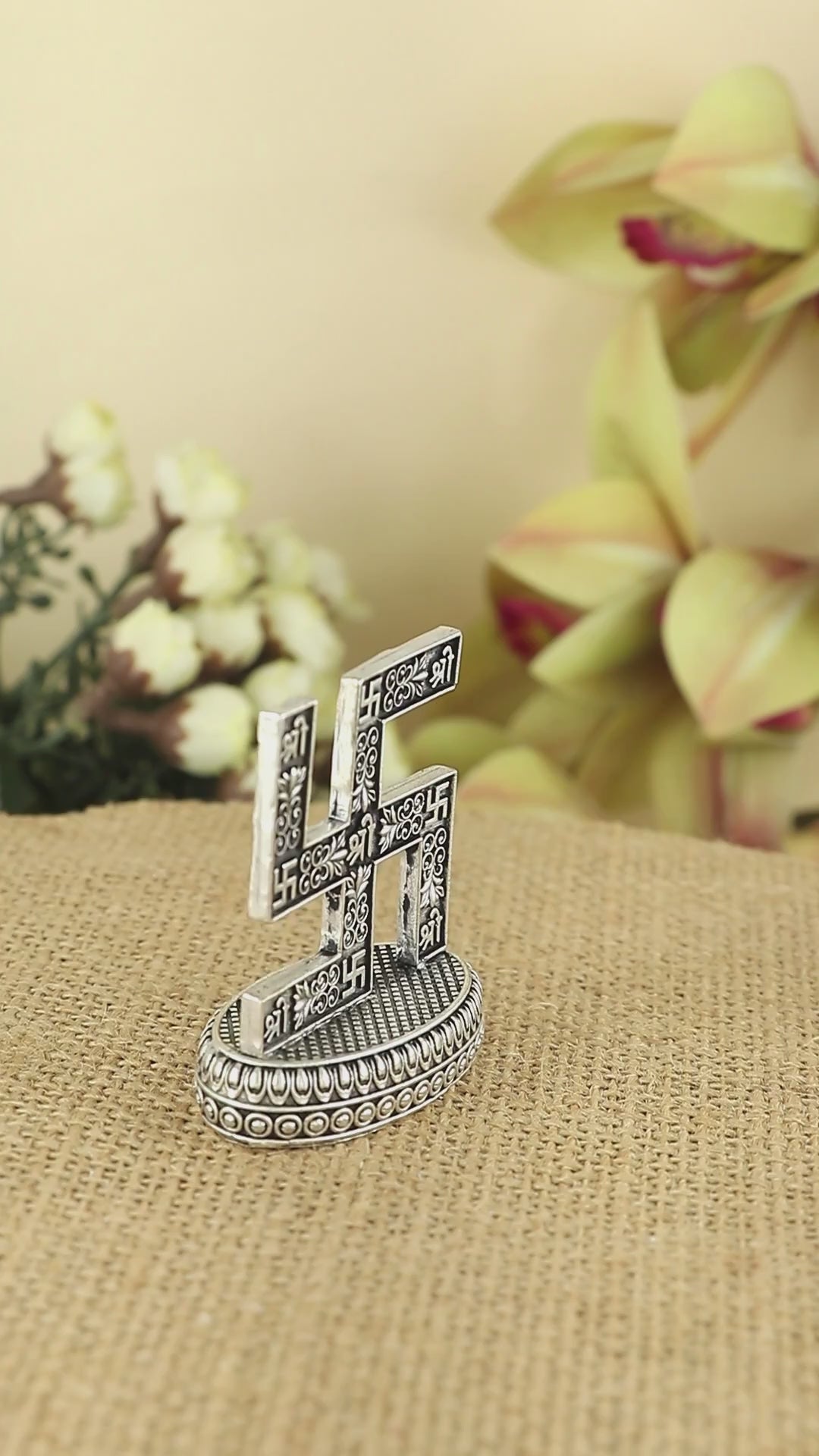 Silver Swastik for Mandir & gifting