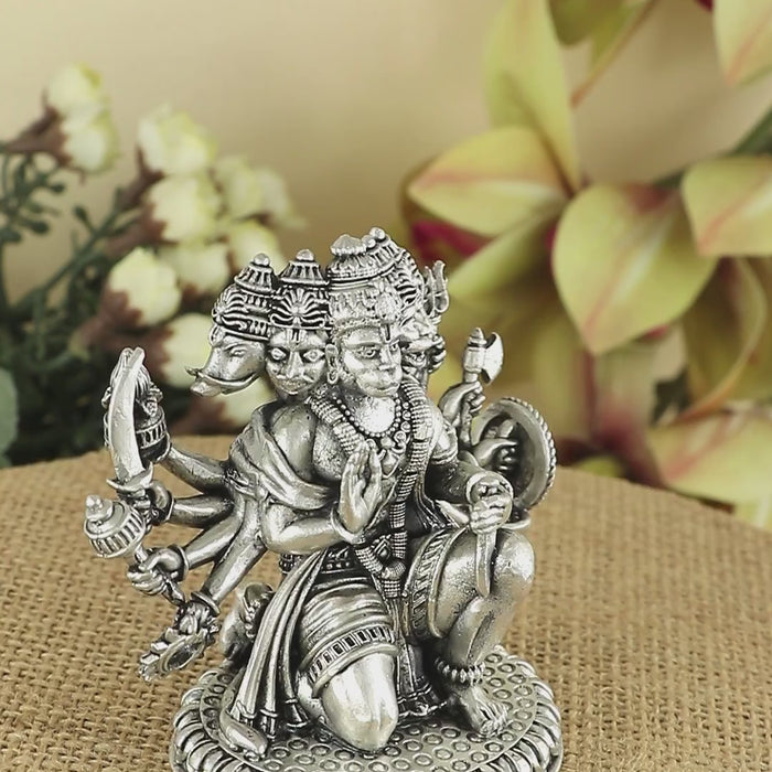 Silver Panchamukhi Hanuman murti for Mandir & gifting