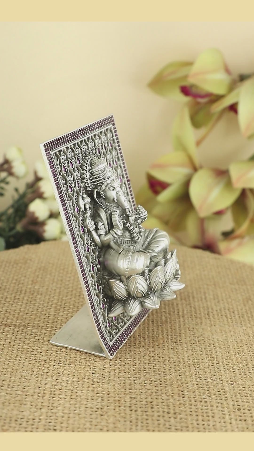 Silver Ganesha Idol for Mandir & gifting