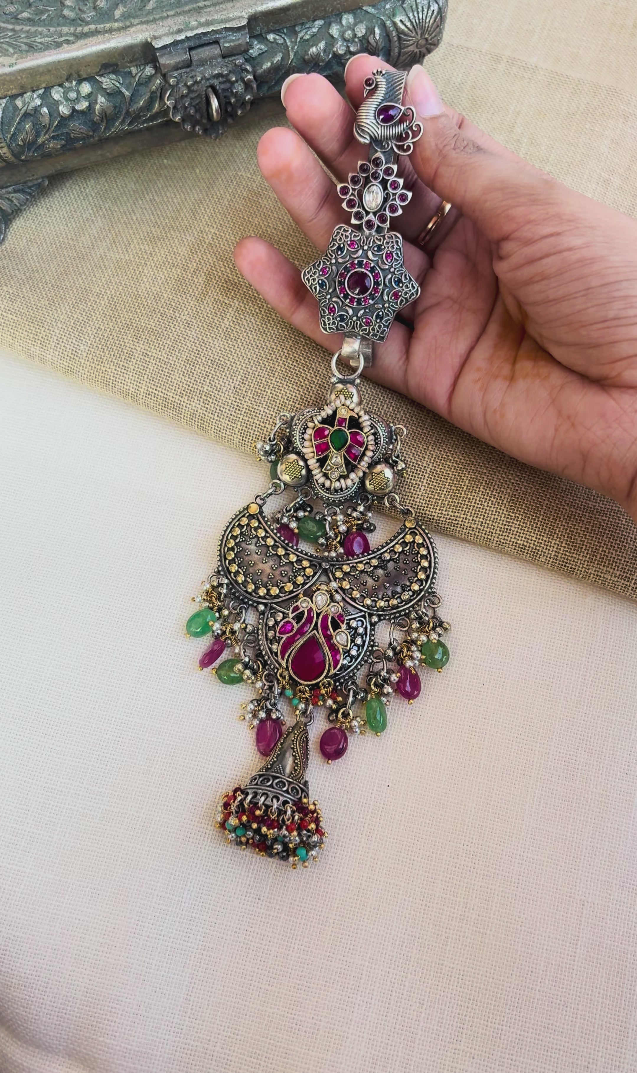 Noor Silver Key Ring