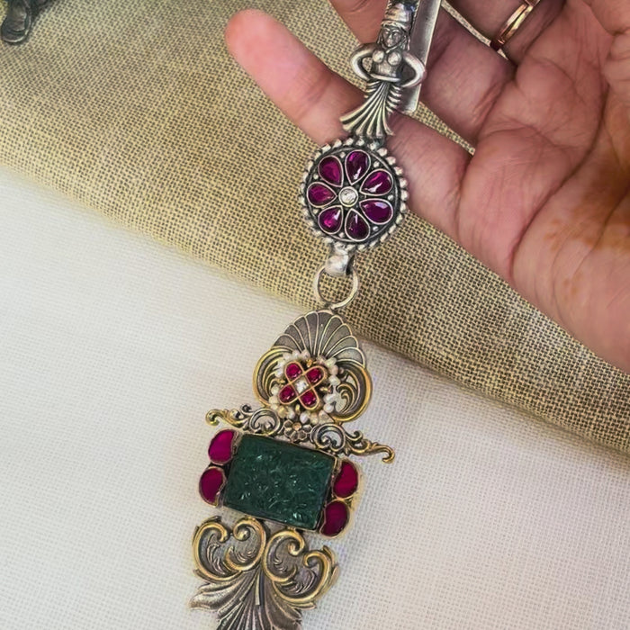 Gulaabi Silver Key Ring