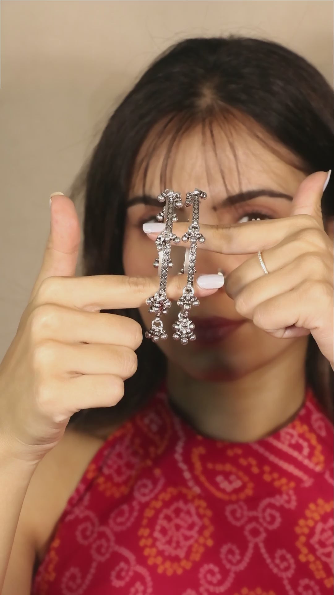 Silver Floral Bangle