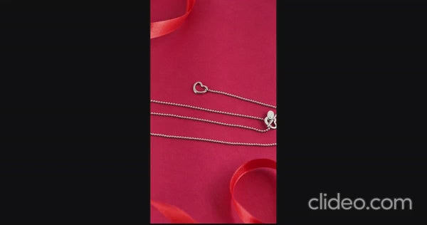 Silver Heart Shape Anklet