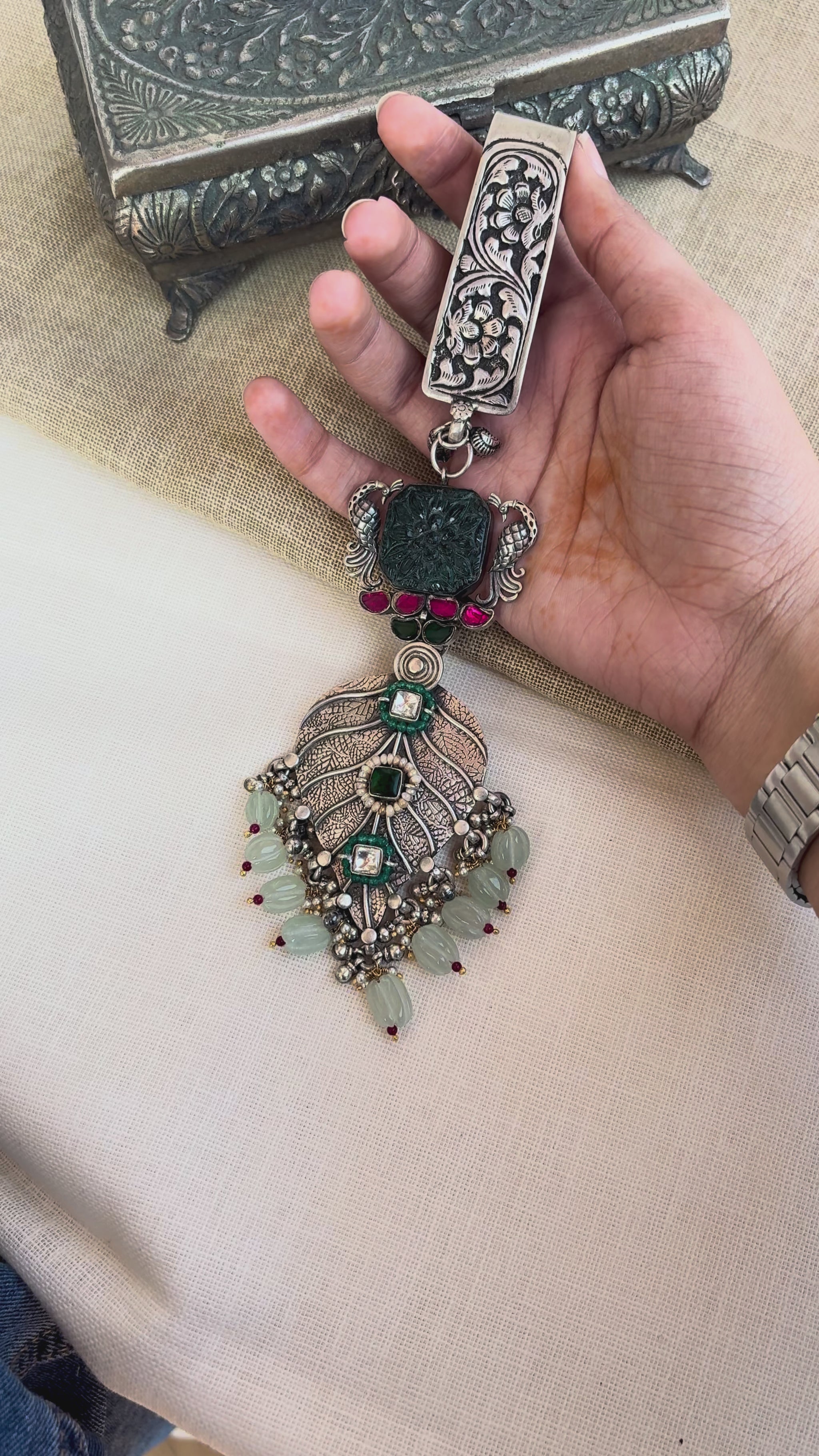 Hari Padi Silver Key Ring