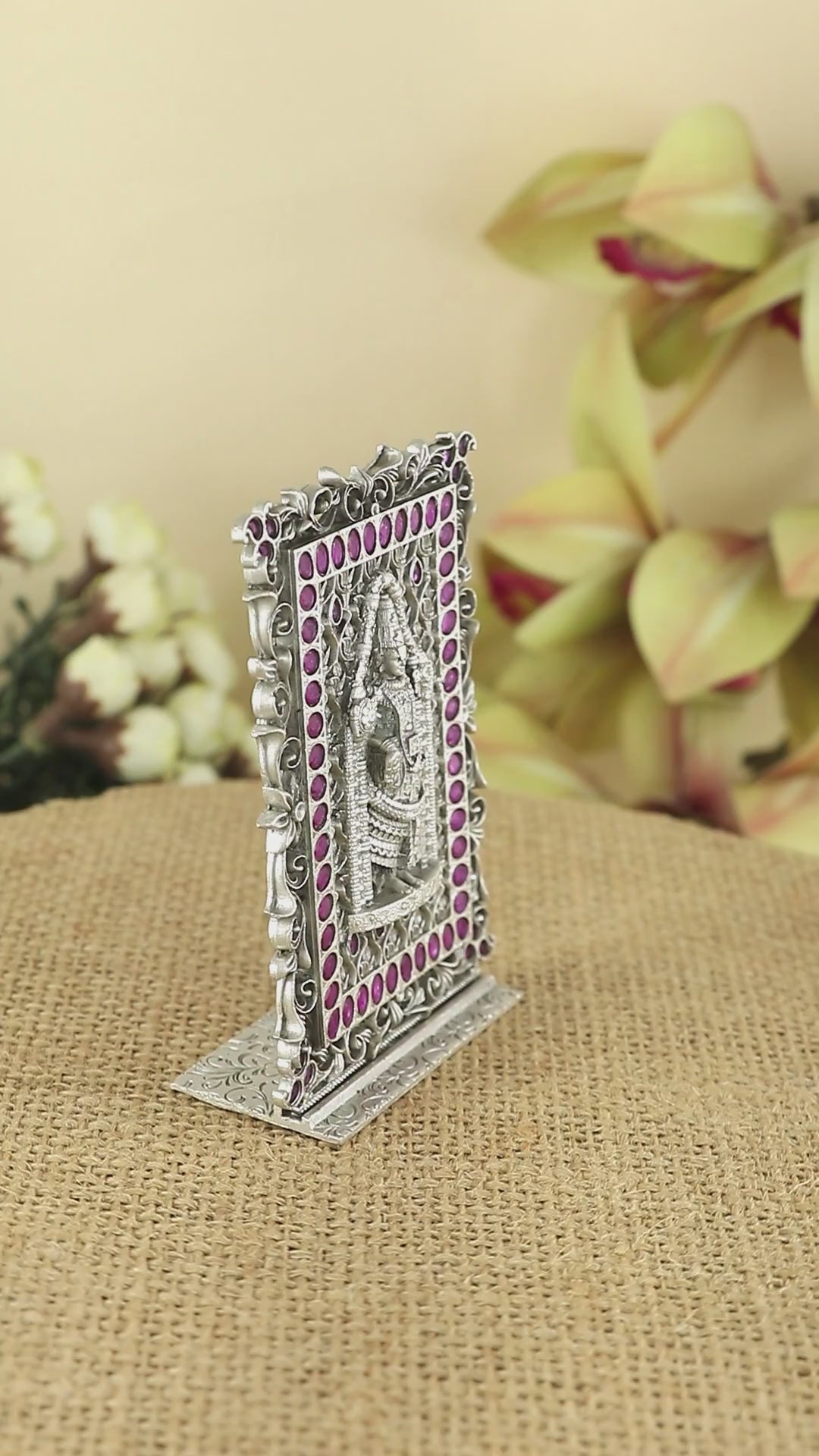 Silver Tirupati Balaji Idol for Mandir & gifting