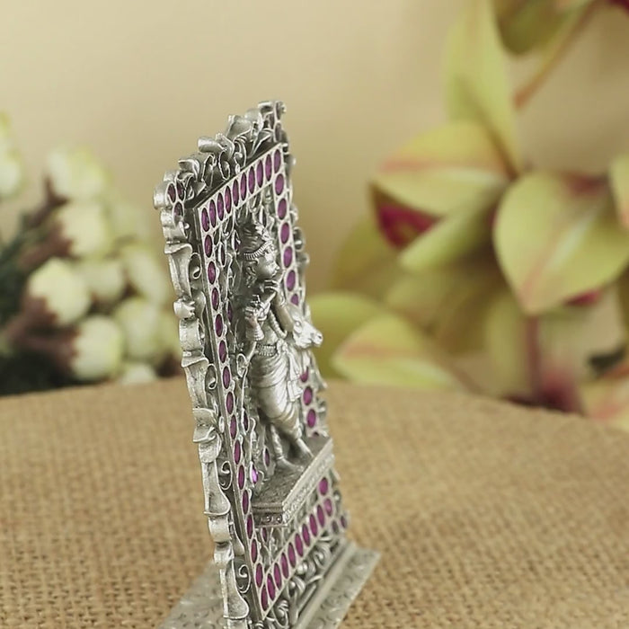 Silver Krishna Idol for Mandir & gifting 